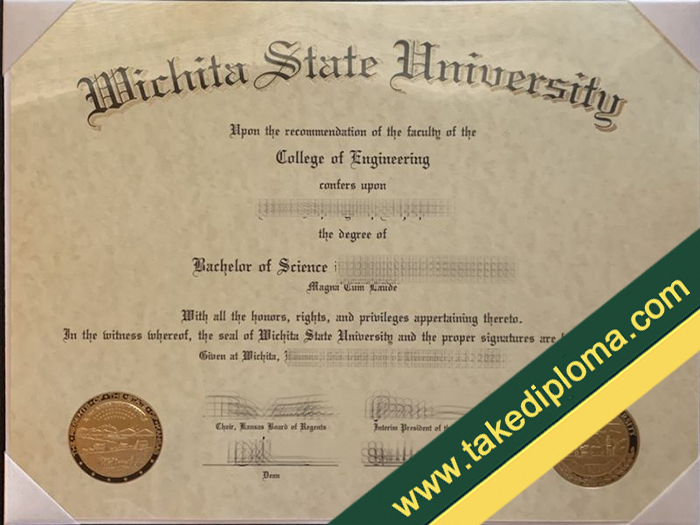 Wichita State University fake diploma, Wichita State University fake degree, Wichita State University fake certificate