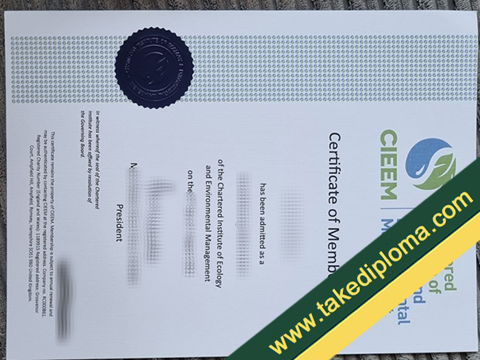 CIEEM fake diploma, CIEEM fake certificate, buy fake degree