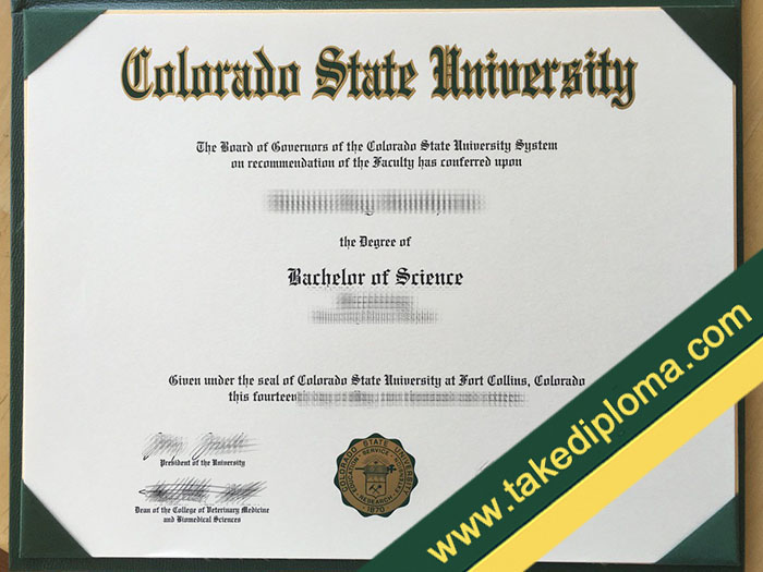Colorado State University fake diploma, Colorado State University fake degree, fake Colorado State University certificate