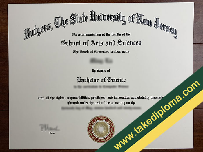 Rutgers University fake diploma, Rutgers University fake degree, fake Rutgers University certificate