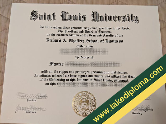 Saint Louis University fake diploma How Much For Saint Louis University Fake Degree Certificate?