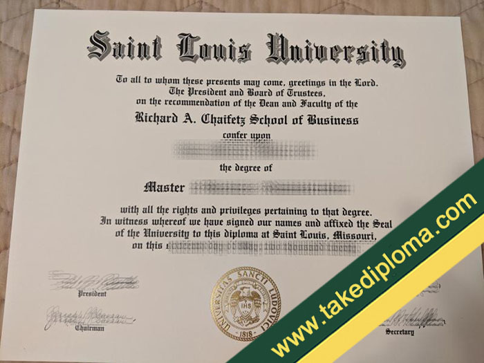 Saint Louis University fake diploma, Saint Louis University fake degree, fake Saint Louis University certificate