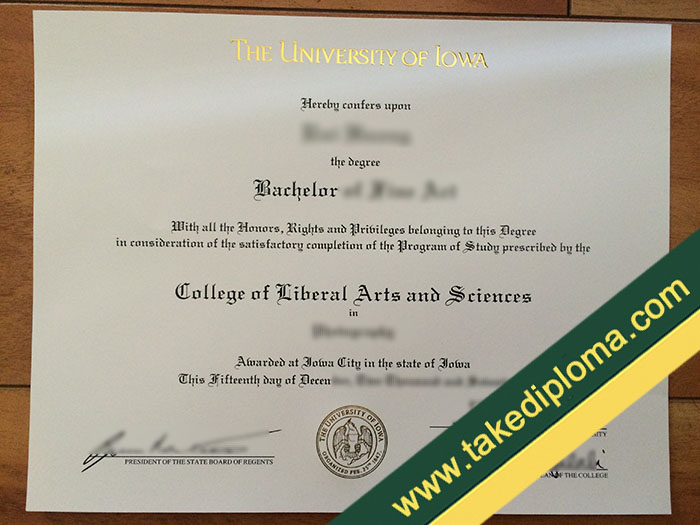 University of Iowa fake diploma, University of Iowa fake degree, fake University of Iowa certificate