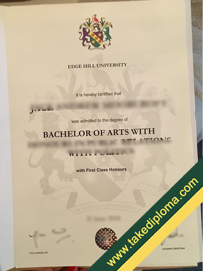 Edge Hill University diploma Where to Make Edge Hill University Fake Degree Certificate?