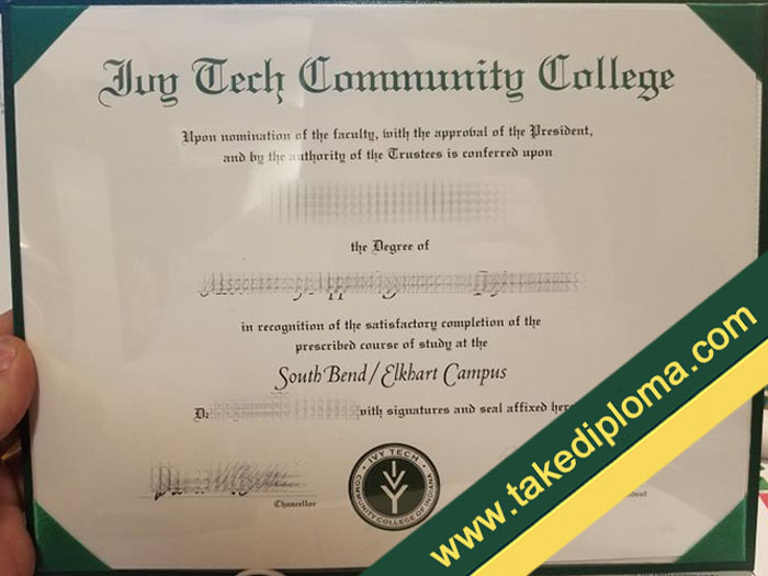 Ivy Tech Community College diploma Where to Order Ivy Tech Community College Fake Diploma Certificate?