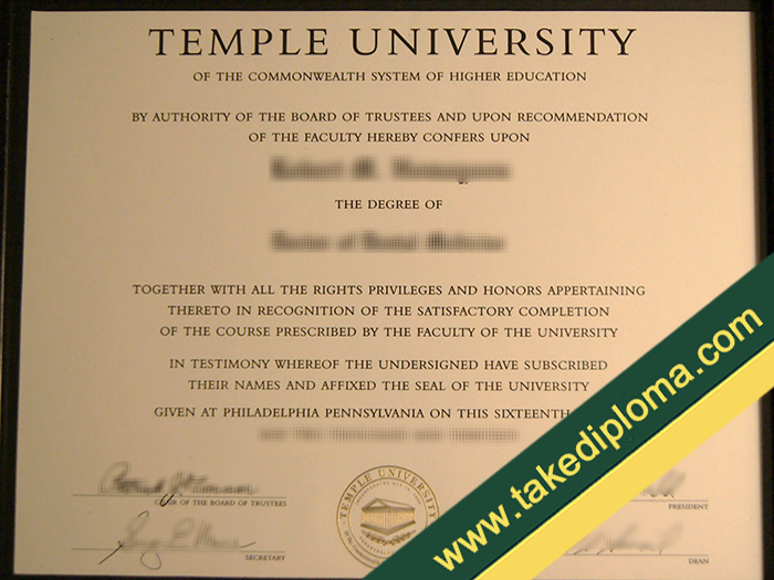 Temple University fake diploma How to Obtain Temple University Fake Diploma Certificate?