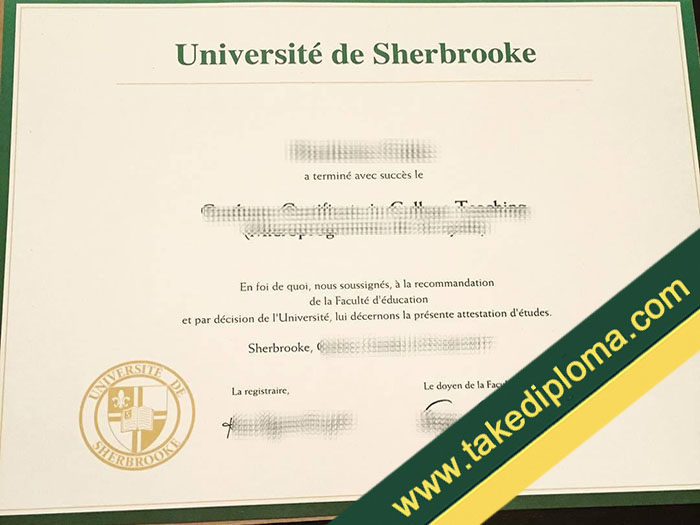 Université de Sherbrooke fake diploma, Université de Sherbrooke fake degree, fake Université de Sherbrooke certificate