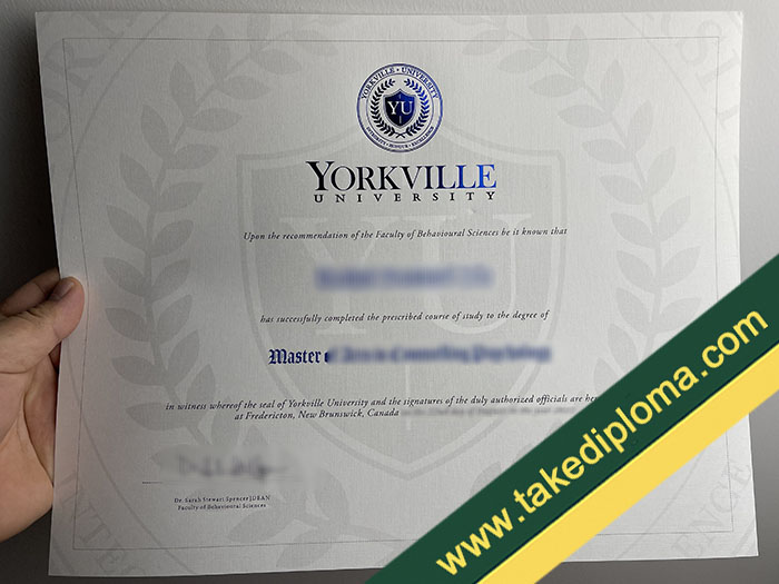 Yorkville University fake diploma, Yorkville University fake degree, fake Yorkville University certificate