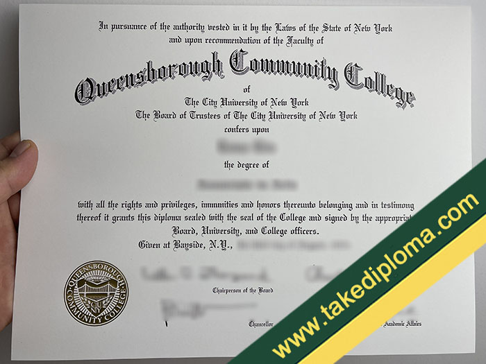 Queensborough Community College fake diploma, Queensborough Community College fake degree, fake Queensborough Community College certificate