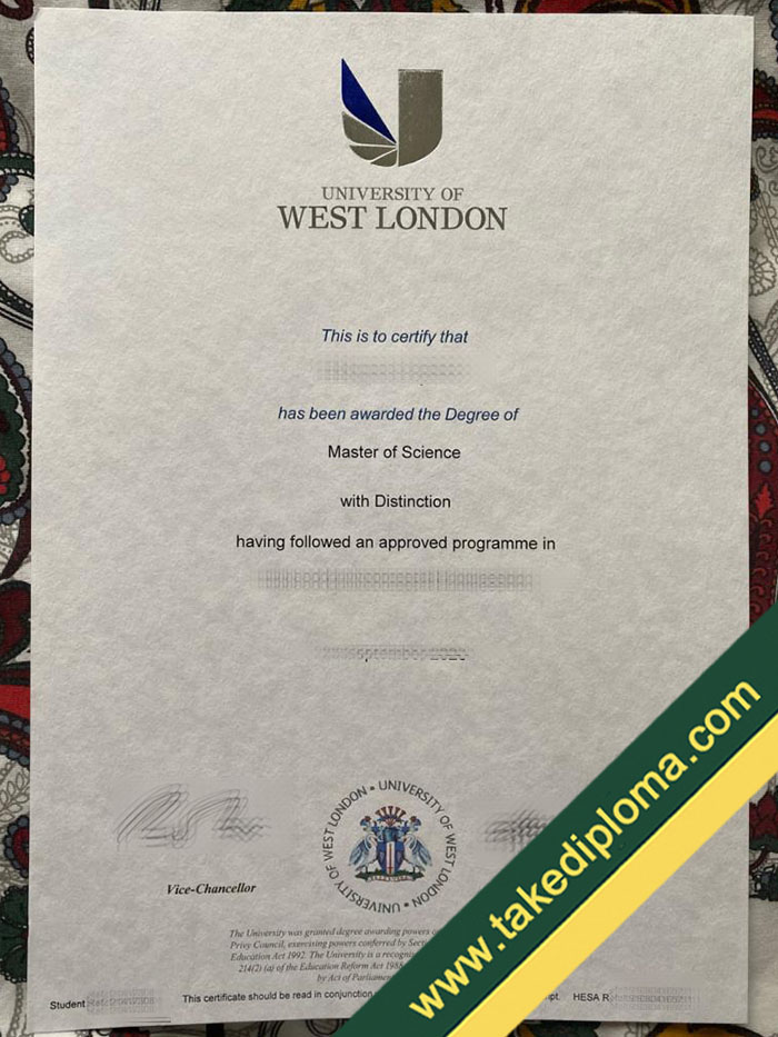 University of West London fake diploma How to Create University of West London Fake Diploma Transcript?