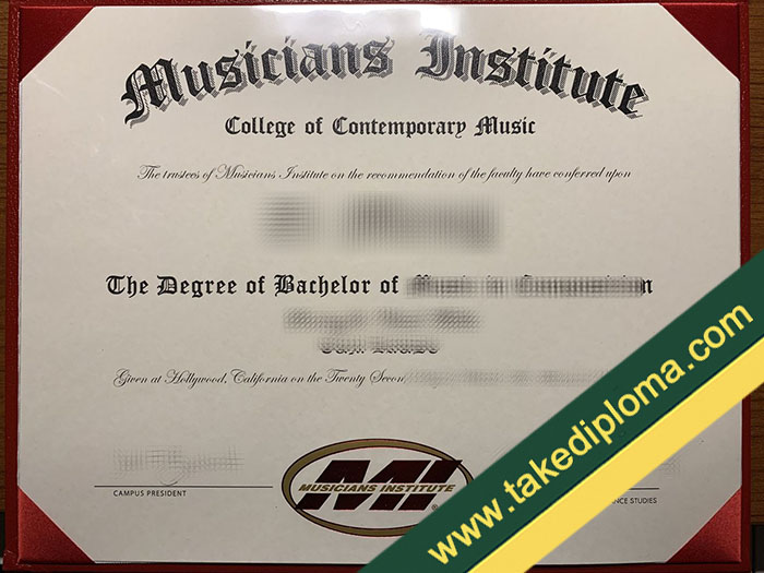 Musicians Institute fake diploma, Musicians Institute fake degree, fake Musicians Institute certificate