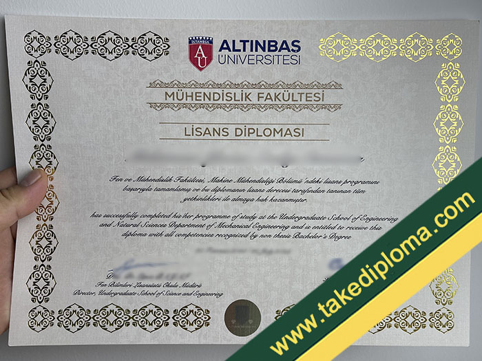 Altinbas University fake diploma, Altinbas University fake degree, fake Altinbas University certificate