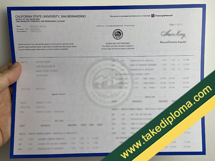 CSUSB fake diploma, CSUSB fake degree, fake CSUSB certificate