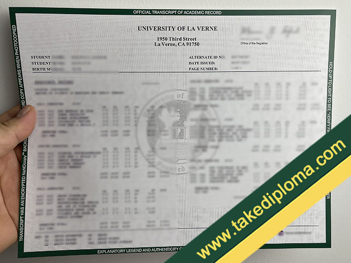 University of La Verne fake transcript How to Create University of La Verne Fake Transcript Diploma?