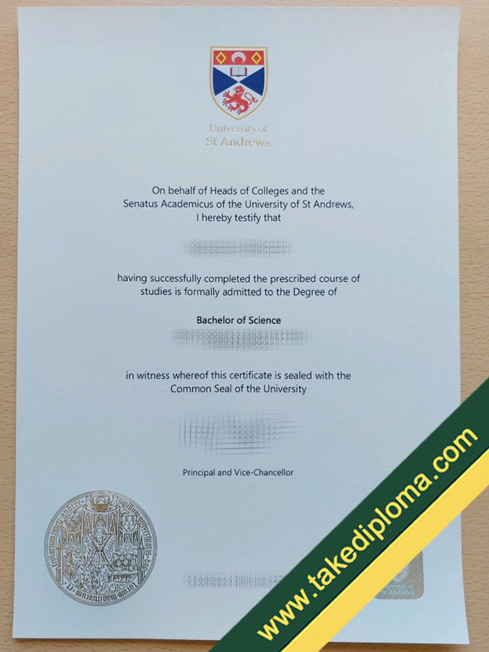 University of St Andrew diploma How Safety to Buy University of St Andrew Fake Degree Certificate?
