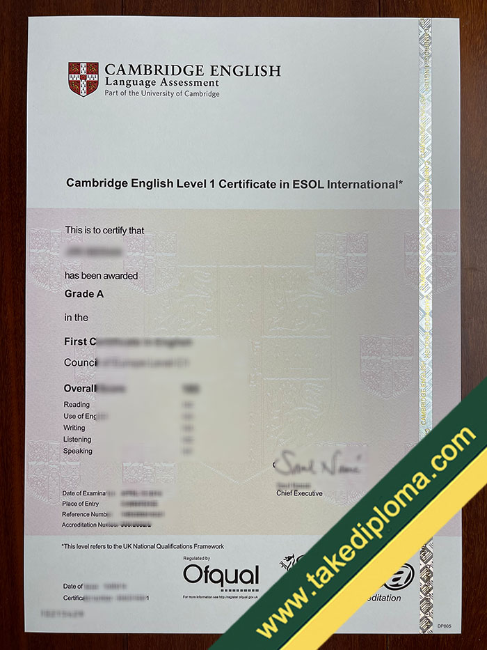 Cambridge ESOL certificate Cambridge ESOL Fake Diploma For Sale, Buy UK Fake Degree