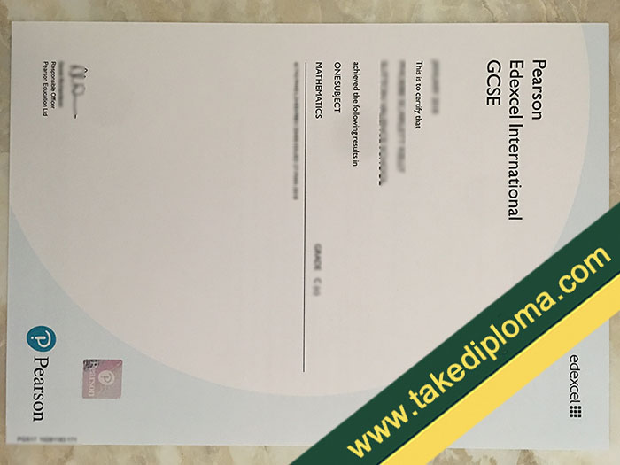 Pearson Edexcel GCSE fake diploma, Pearson Edexcel GCSE fake certificate