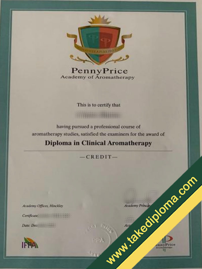 Penny Price Academy of Aromatherapy certificate How to Get Penny Price Academy of Aromatherapy Fake Diploma?