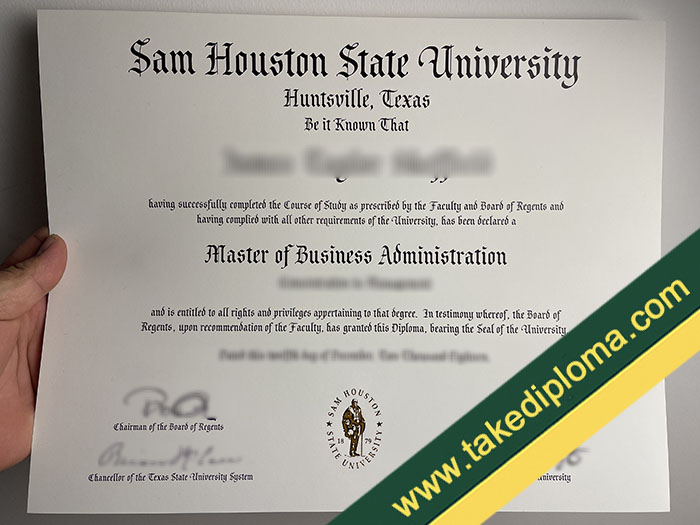 Sam Houston State University diploma How to Create Sam Houston State University Fake Degree Transcript?