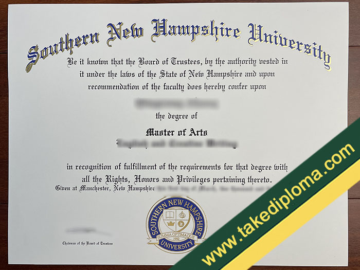 Southern New Hampshire University fake diploma, Southern New Hampshire University fake degree, fake Southern New Hampshire University certificate