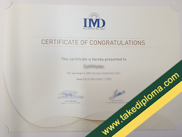 IMD fake diploma, IMD fake degree, fake IMD certificate