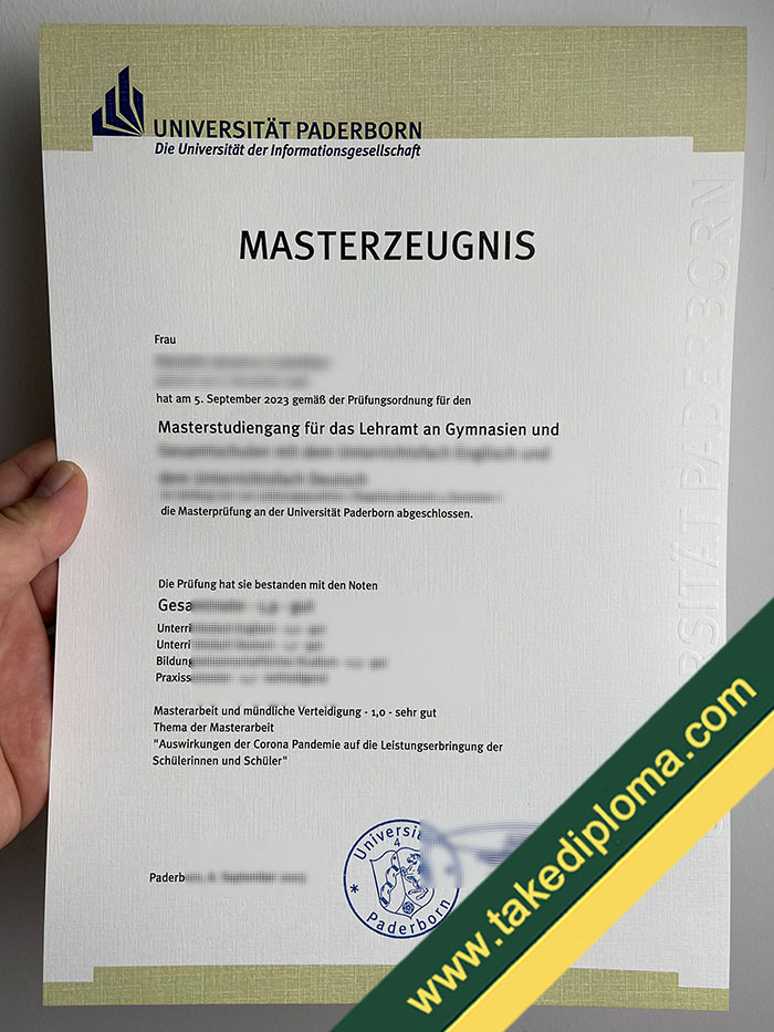Universitat Paderborn degree Where Safety to Buy Universität Paderborn Fake Degree Certificate?
