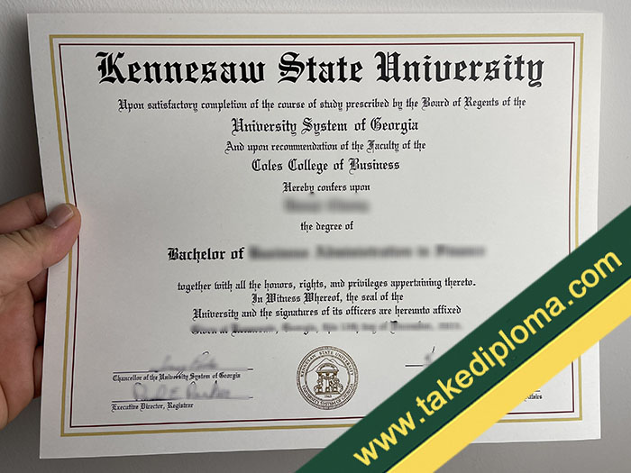 Kennesaw State University fake diploma, Kennesaw State University fake degree, Kennesaw State University fake certificate