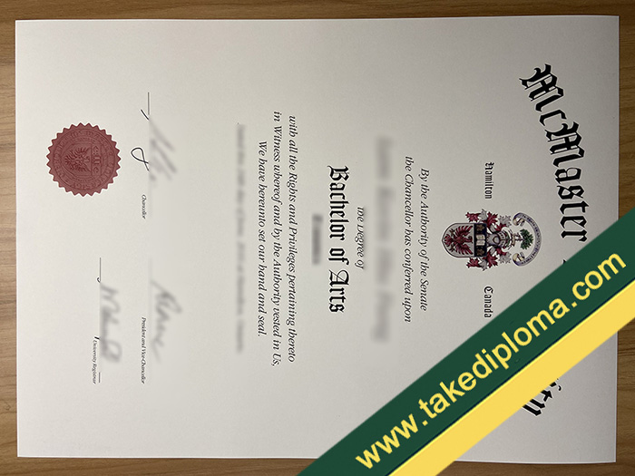 McMaster University fake diploma, McMaster University fake degree, fake McMaster University certificate
