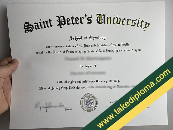 Saint Peter's University fake diploma, Saint Peter's University fake degree, Saint Peter's University fake certificate