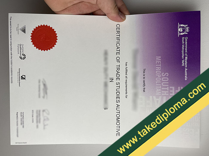 South Metropolitan TAFE fake diploma, South Metropolitan TAFE fake certificate, buy fake degree