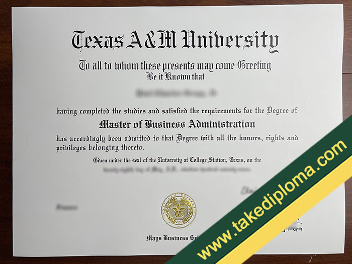 Texas A&M University diploma, Texas A&M University fake degree, Texas A&M University fake certificate