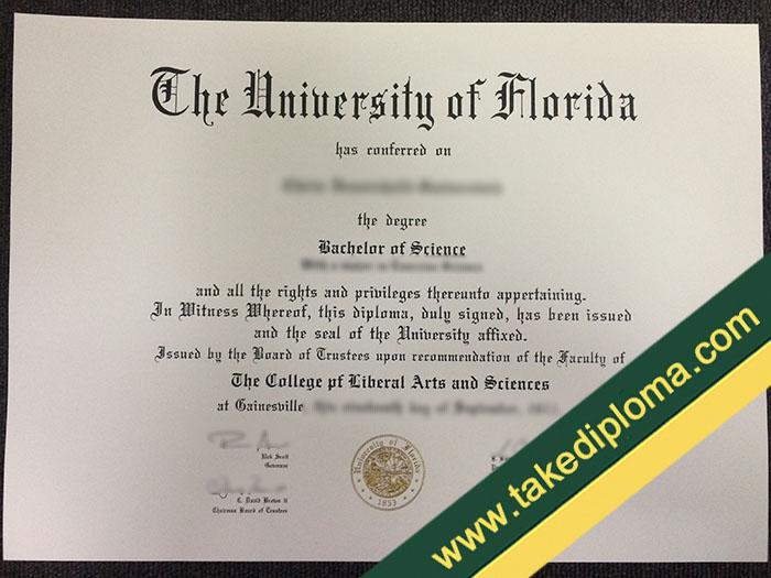 University of Florida diploma University of Florida Fake Degree Sample, Buy USA Fake Diploma