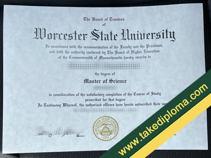 Worcester State University fake diploma, Worcester State University fake degree, fake Worcester State University certificate