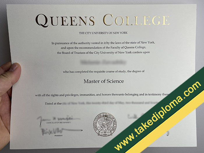 Queens College fake diploma, Queens College fake degree, Queens College certificate