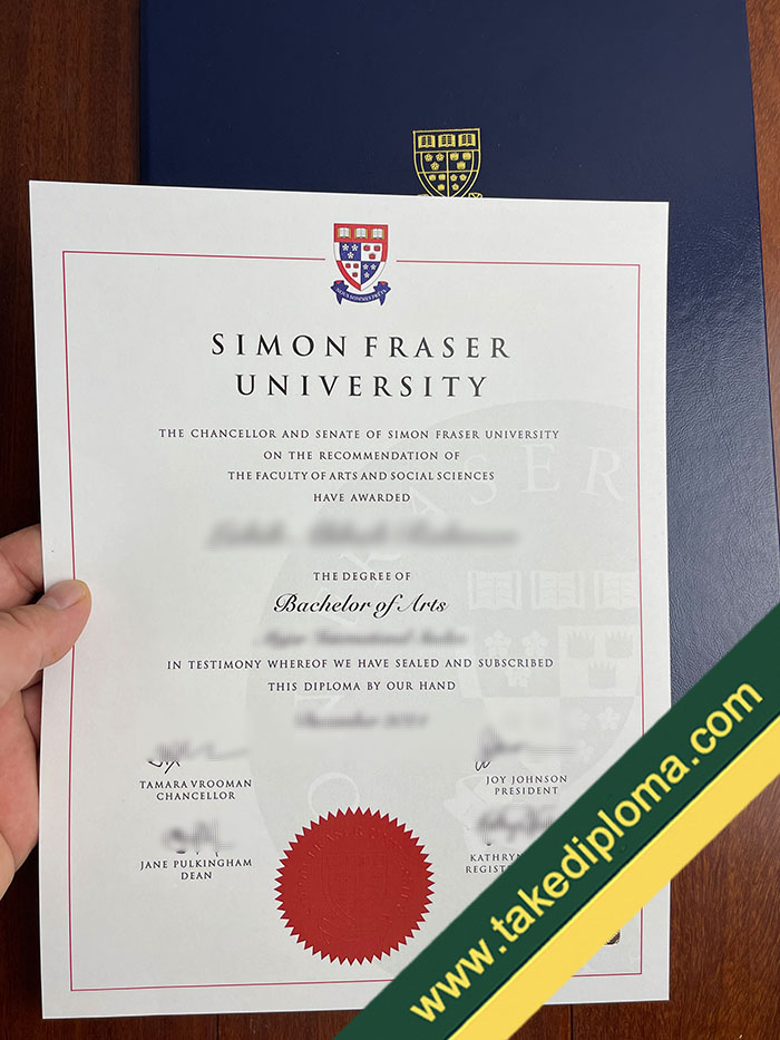 SFU fake diploma Simon Fraser University Fake Degree Sample, Buy SFU Diploma