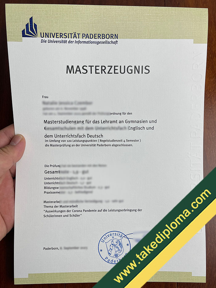 Universitat Paderborn fake degree Where to Buy Universität Paderborn Fake Degree in Germany?