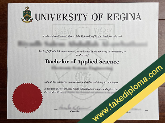 University of Regina fake diploma University of Regina Diploma Sample, Buy Canadian Fake Degree