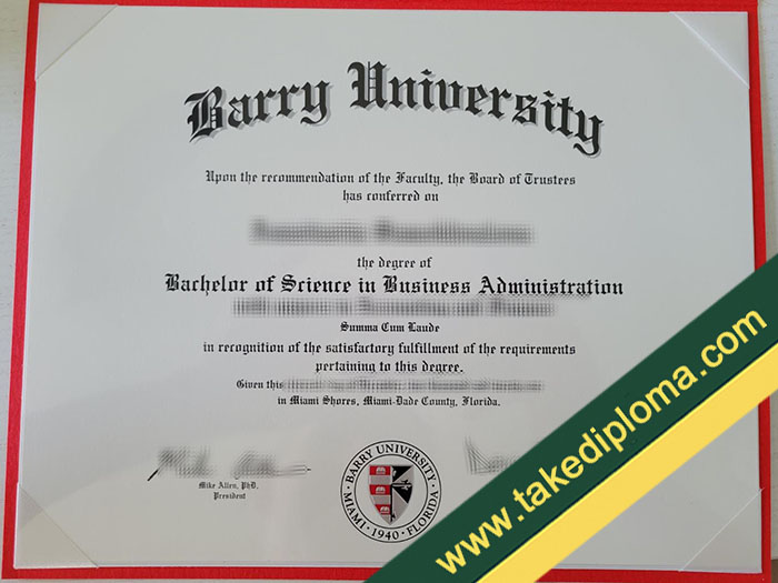 Barry University fake diploma, Barry University fake degree, fake Barry University certificate