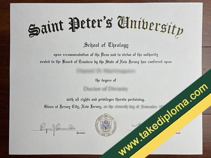 Saint Peter's University fake diploma, Saint Peter's University fake degree, fake Saint Peter's University certificate