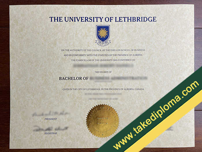 University of Lethbridge fake diploma, University of Lethbridge fake degree, fake University of Lethbridge certificate