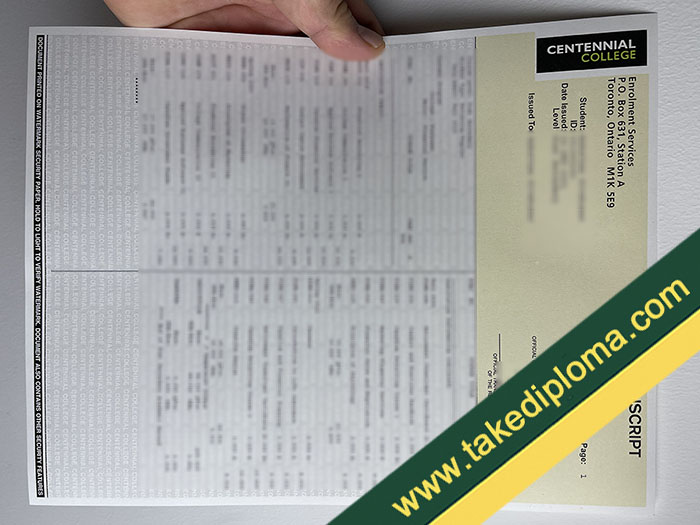 Centennial College fake diploma, Centennial College fake degree, Centennial College fake certificate