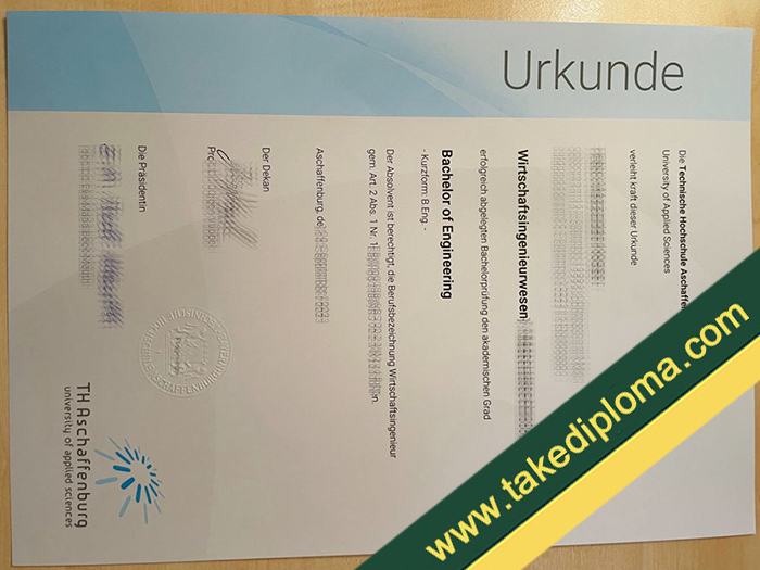 TH Aschaffenburg fake diploma, TH Aschaffenburg fake degree, fake TH Aschaffenburg certificate