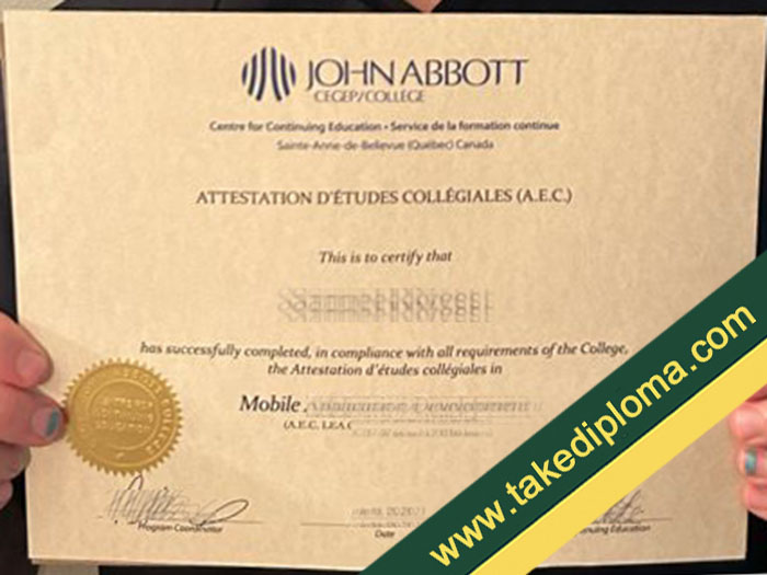John Abbott College fake diploma, John Abbott College fake degree, fake John Abbott College certificate