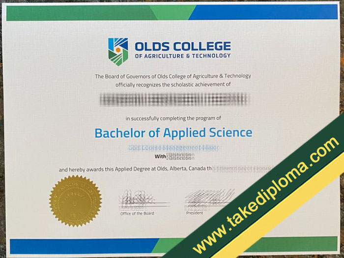 Olds College fake diploma, Olds College fake degree, fake Olds College certificate