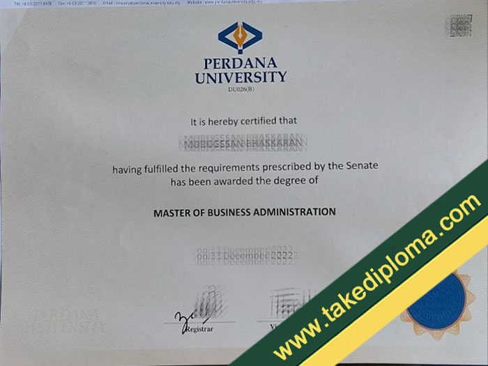 Perdana University fake diploma, Perdana University fake degree, fake Perdana University certificate