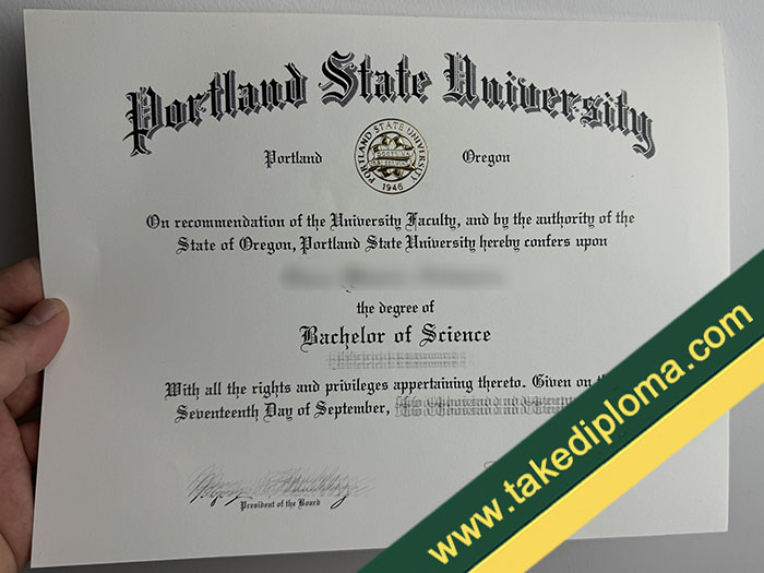 Portland State University fake diploma, Portland State University fake degree, fake Portland State University certificate