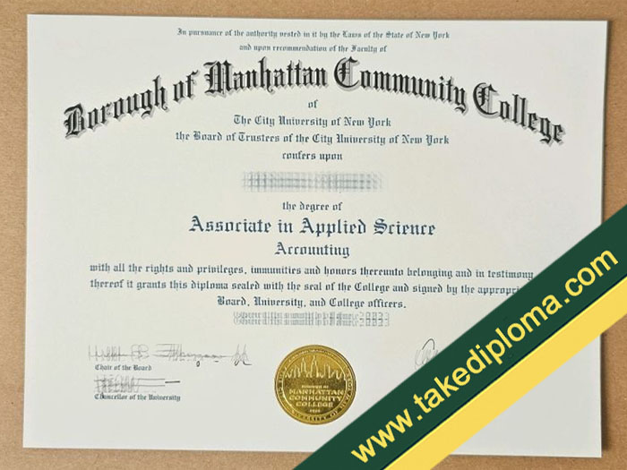 Borough of Manhattan Community College fake diploma, Borough of Manhattan Community College certificate, buy fake degree