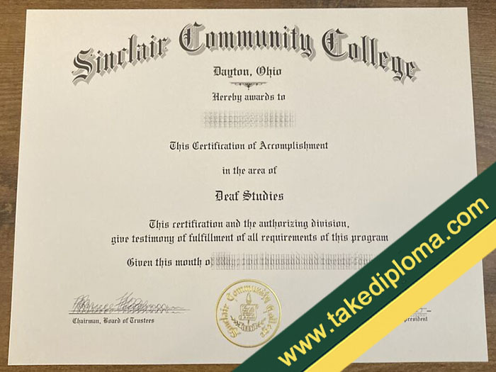 Sinclair Community College diploma, Sinclair Community College fake certificate, buy fake degree