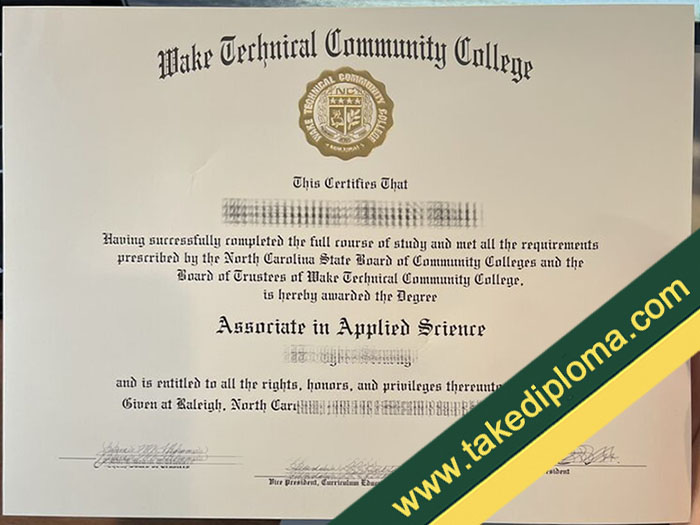 Wake Technical Community College fake diploma, Wake Technical Community College certificate, buy fake degree