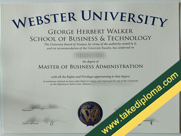 Webster University diploma, Webster University fake degree, Webster University certificate
